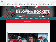 Tablet Screenshot of kelownarockets.com